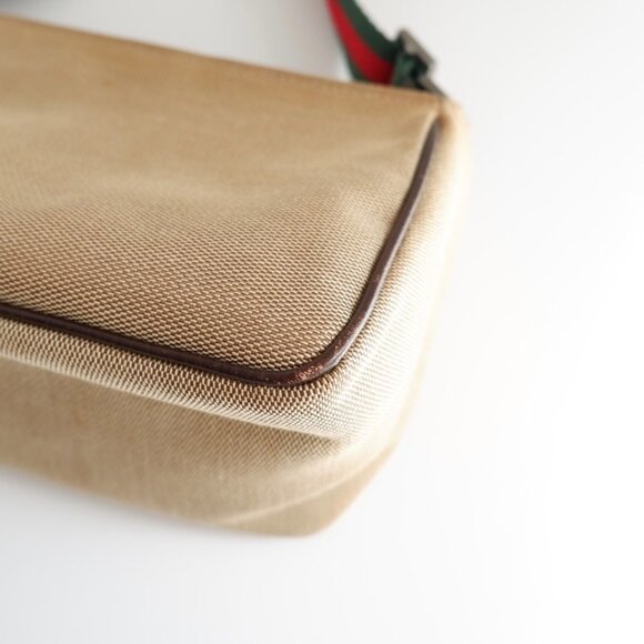 Authentic Preowned Gucci Beige Sherry Line Shoulder Bag - Picture 8 of 16